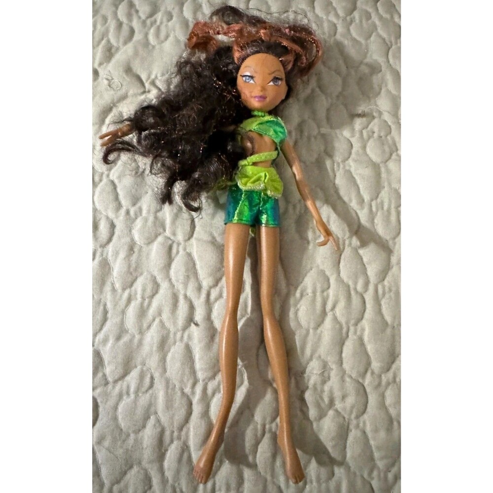 Winx Club Pixie Magic Layla Aisha Doll Real Eyelashes Mattel 2005 Incomplete #7